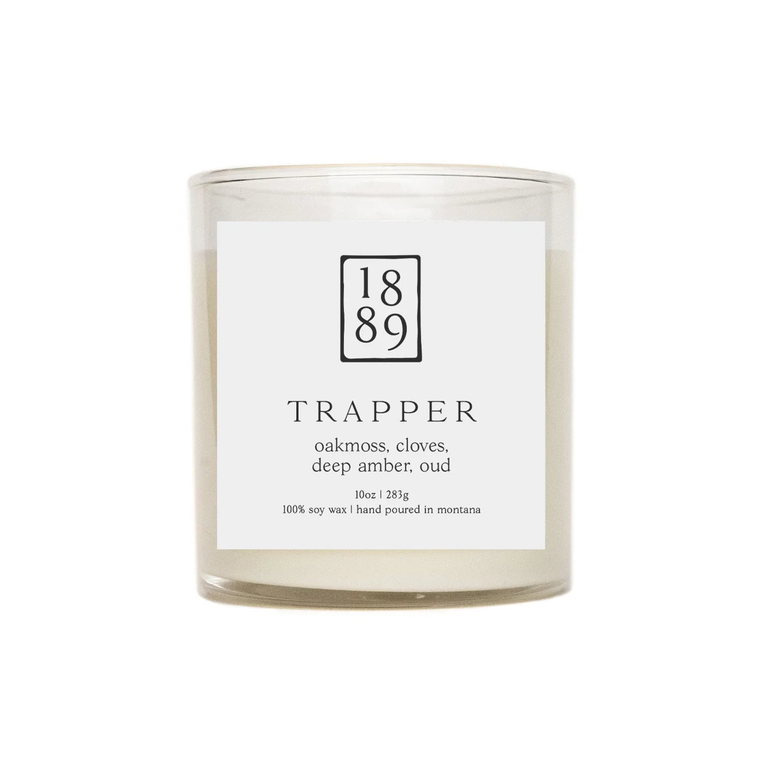 1889 Wax Lighting 10oz Candle - Trapper Scent