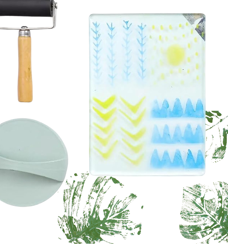 8.15.26 Botanical Silhouettes: Gel plate Printmaking  August 15 @ 10am - 1pm