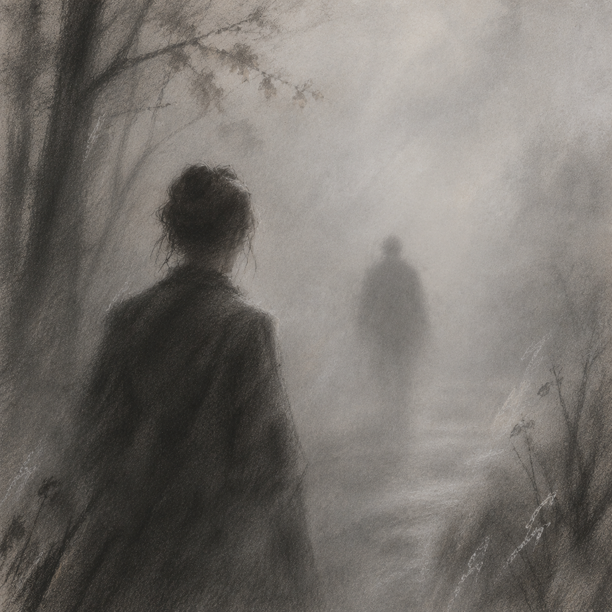 10.2.26  Charcoal: Figures in the Fog — Charcoal + White Pastel  October 2 @ 9:30am-12:30pm