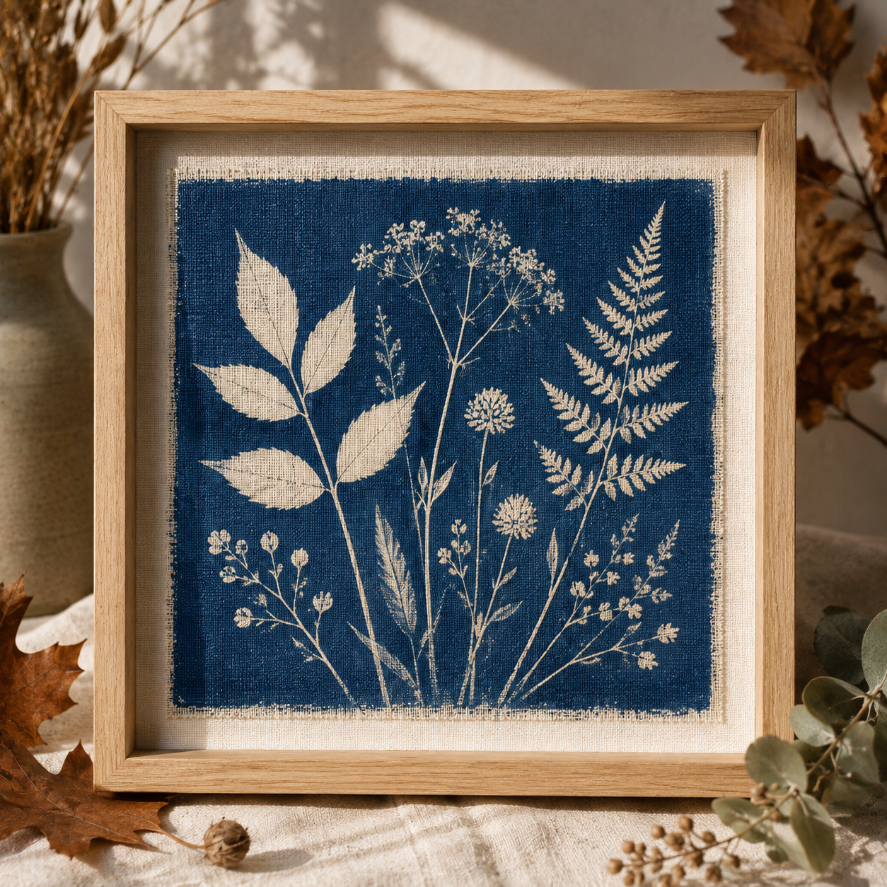 10.27.26 Cyanotype on Linen: Fall Botanicals   October 27 @ 10am - 12pm