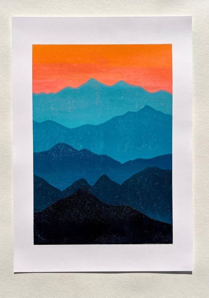 10.6.26 Gelli Print Landscape Printing Acrylics   October 6 @ 5:30pm - 8:30pm
