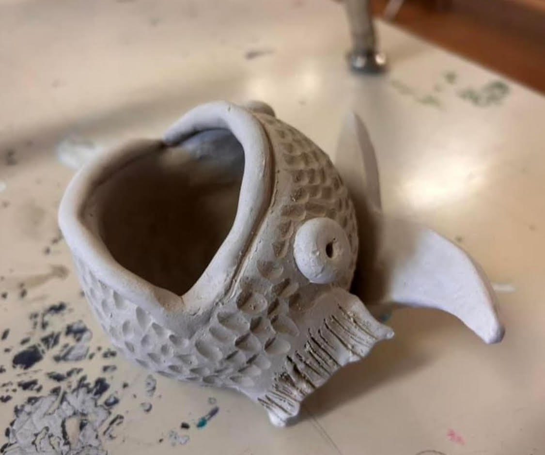 6.30.26 Kids Pottery: Silly Fish & Farm Visit   June 30 @ 10am - 12pm