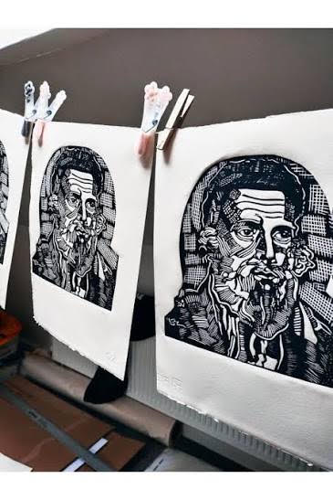 9.28.26 Linocut Portraits: Expressive Printmaking  September 28 @ 5pm-8pm