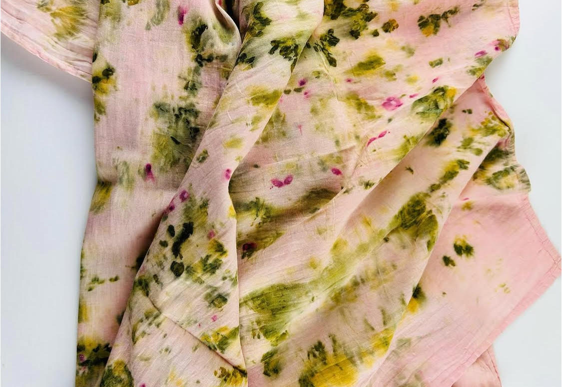 9.12.26 Natural Dye Workshop: Ecoprinting with Flowers @ 2pm-4:30pm