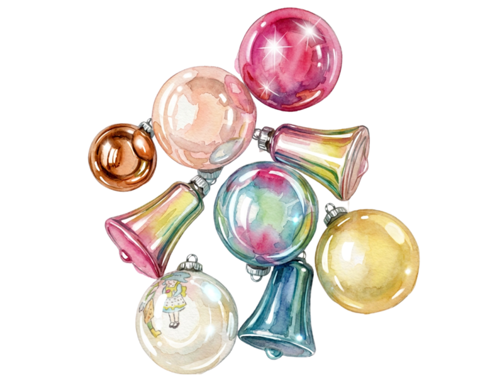 11.1.26 Watercolor: Reflective Ornaments   November 1 @ 10am - 1pm