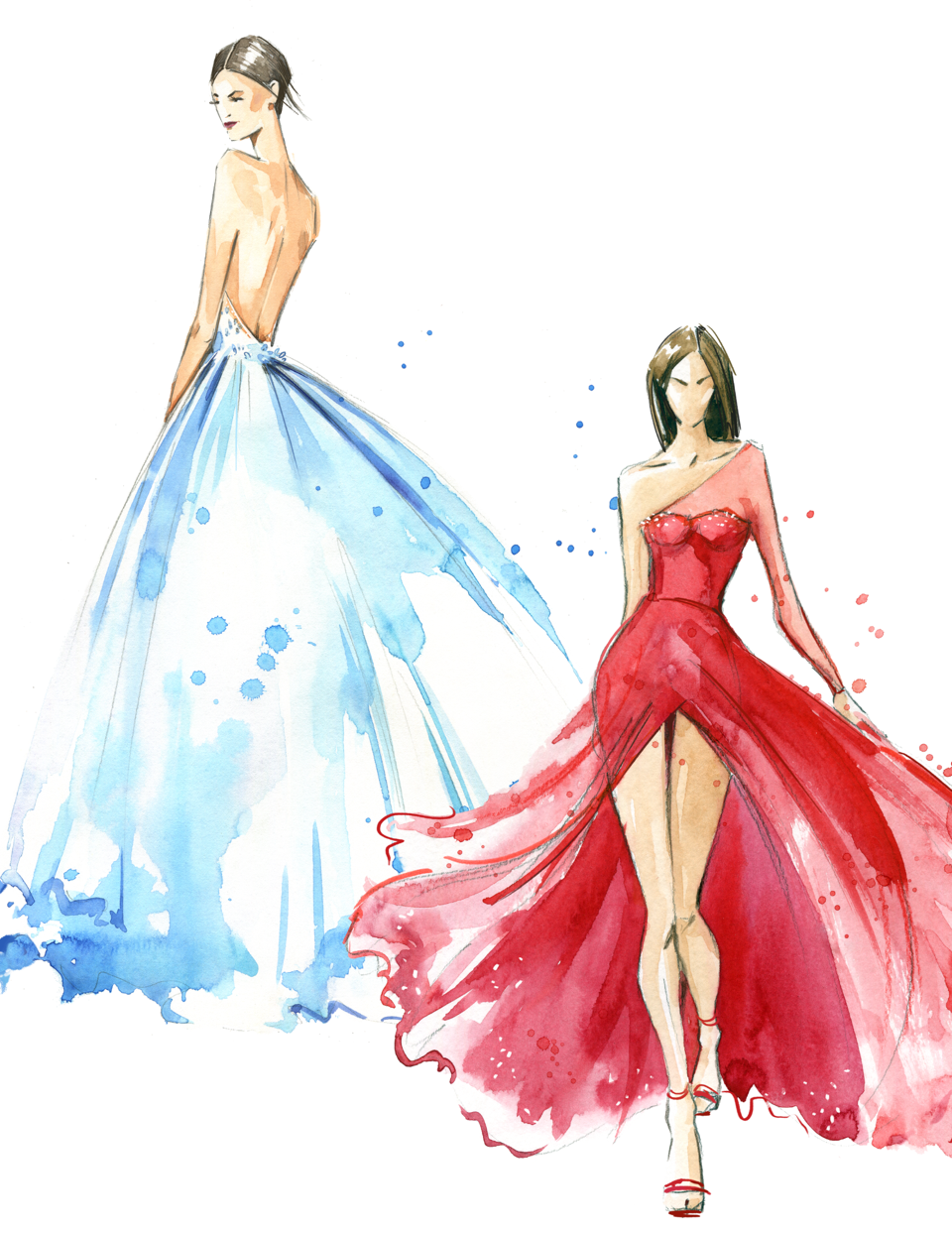 8.1.26 Watercolor Fashion Illustration   August 1 @ 10am - 1pm