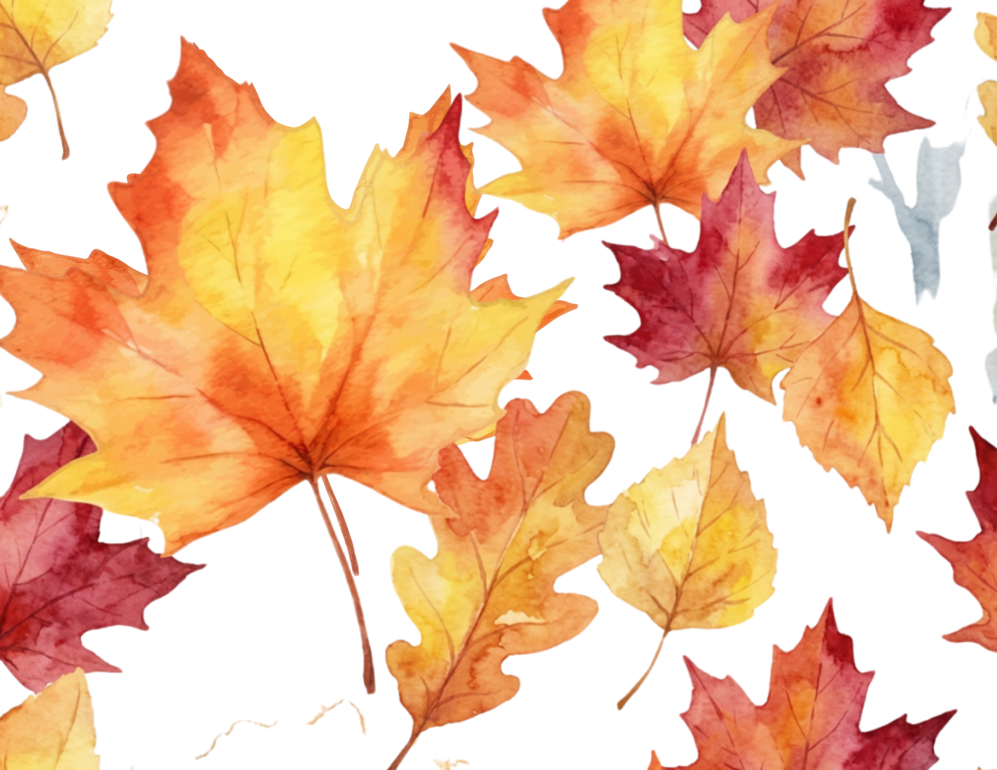 10.8.26 Watercolor Leaves – Back to Basics  October 8 @ 10am - 1pm