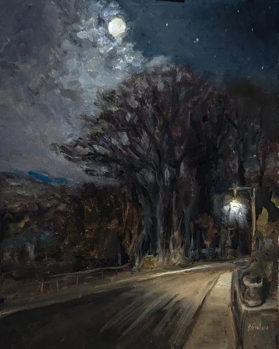 Night Oil Painting