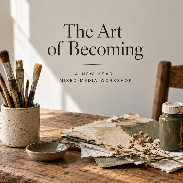 The Art of Becoming: A New Year Mixed-Media Workshop