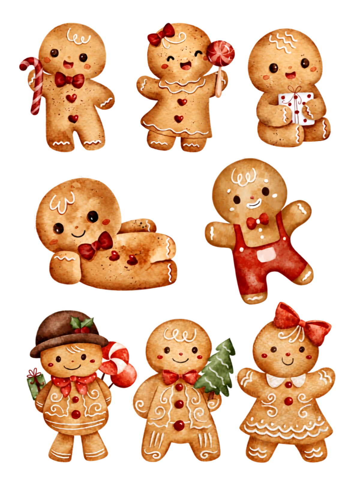 Gingerbread Figure Drawing