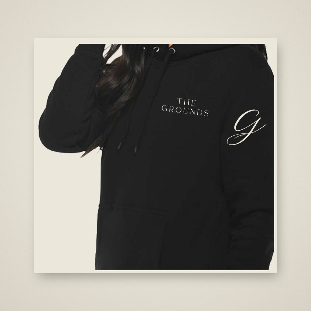 The Grounds Signature G Hoodie (In Black & Seafoam)