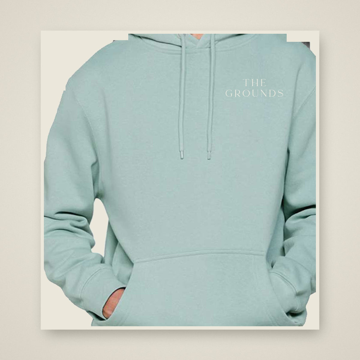 The Grounds Signature G Hoodie (In Black & Seafoam)